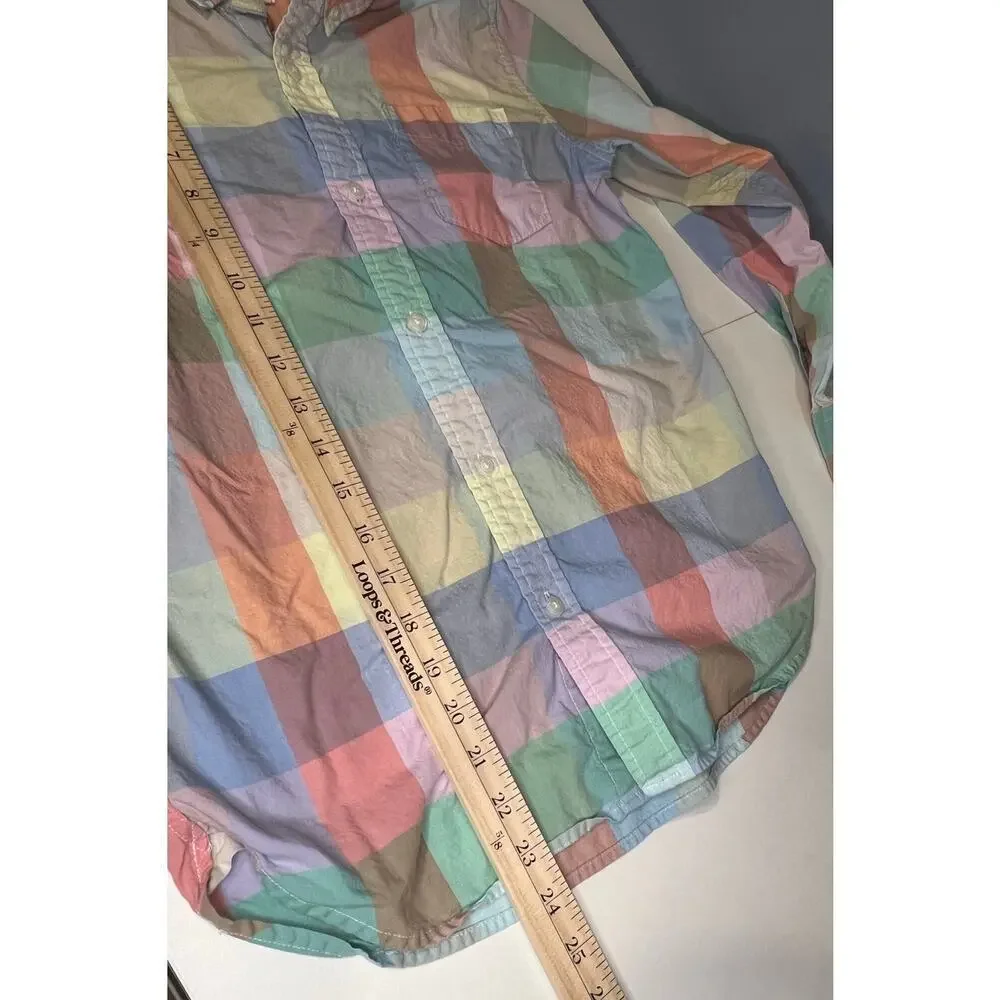 EUC Gap Kids Plaid Button Down - Boy's Size XL